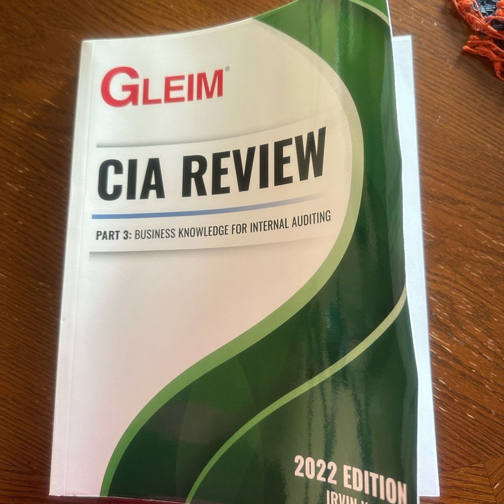 Gleim CIA Review 2022 Part 3. Business Knowledge For Internal Auditing PB, VG